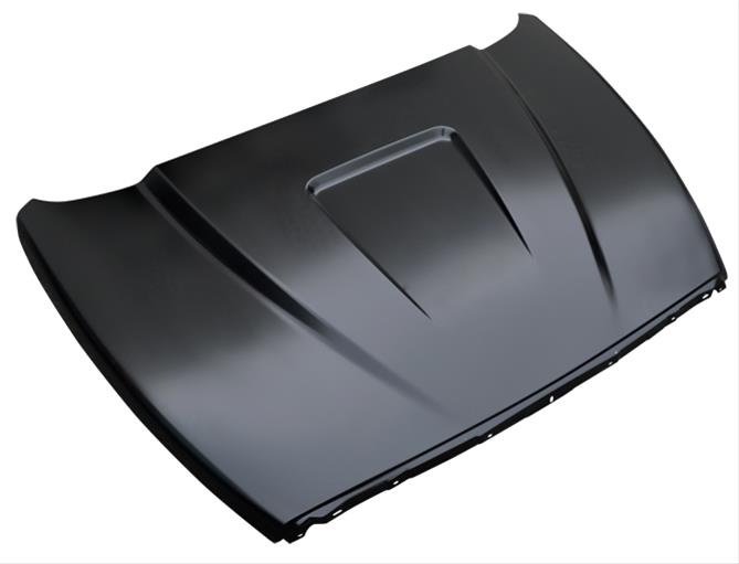 Key Parts Ram Air Style Cowl Steel Hood 02-08 Dodge Ram - Click Image to Close